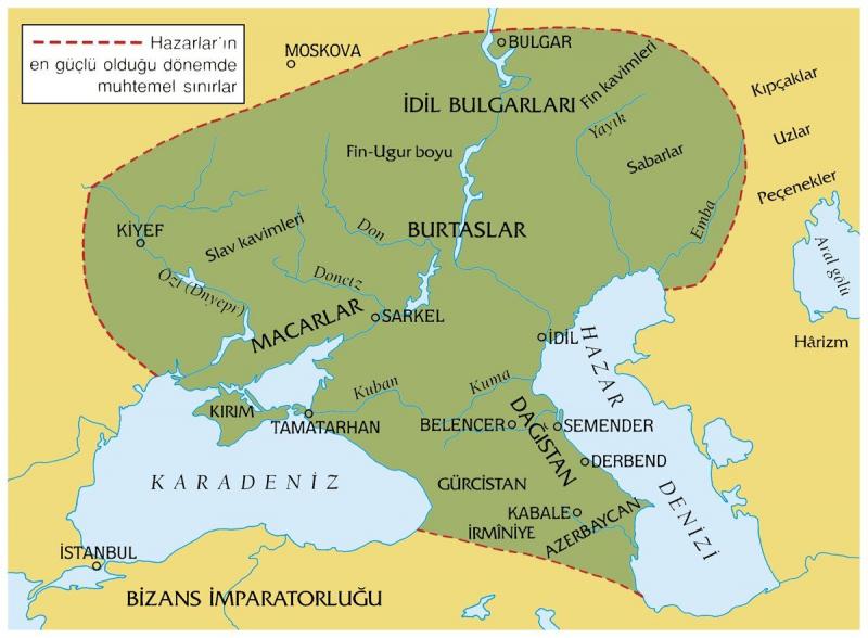 Hazarlar hangi dini kabul eden ilk Türk devletidir?